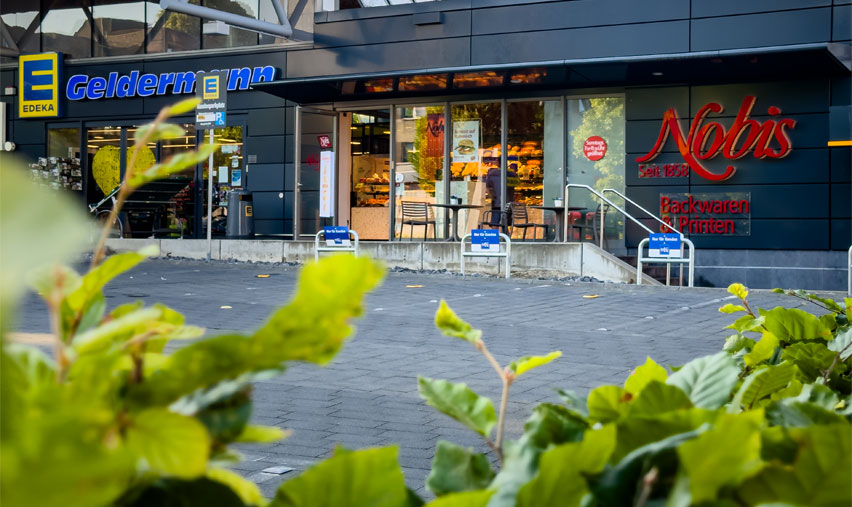 Außenansicht: Nobis Printen - Bäckerei, Schlossparkstr 2, Aachen Laurensberg.